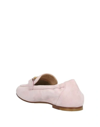 Shop Tod's Woman Loafers Pink Size 5 Soft Leather