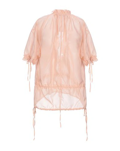 Shop Dsquared2 Woman Top Light Pink Size 2 Polyester, Silk