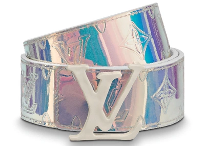 Pre-owned Louis Vuitton Belt In Silver