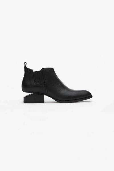 Shop Alexander Wang Kori Bootie With Rose Gold In Black