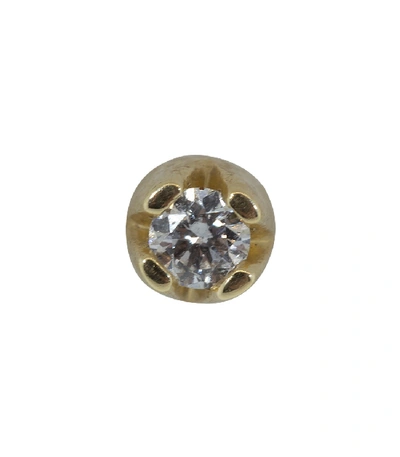 Shop Andrea Fohrman 1.7mm Diamond Single Stud In Ylwgold