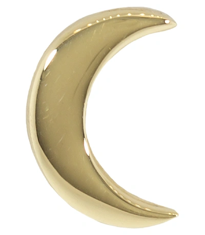 Shop Andrea Fohrman Solid Gold Crescent Single Stud In Ylwgold