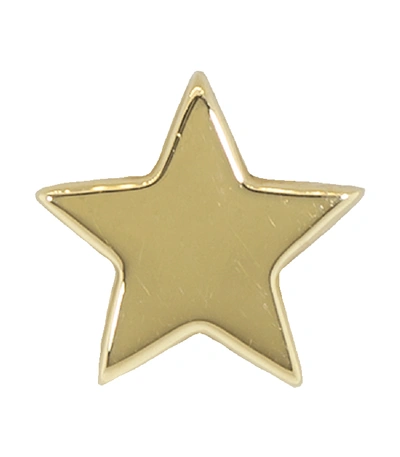 Shop Andrea Fohrman Single Solid Gold Star Stud In Ylwgold