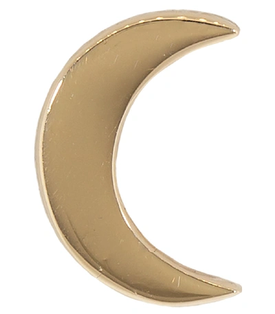 Shop Andrea Fohrman Solid Gold Crescent Single Stud In Rosegold