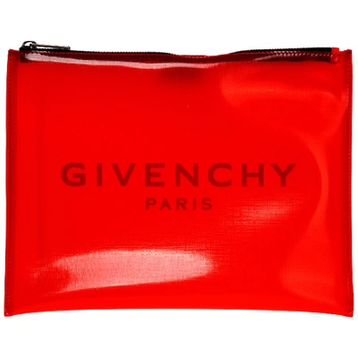 Shop Givenchy Men's Briefcase Document Holder Wallet In Red
