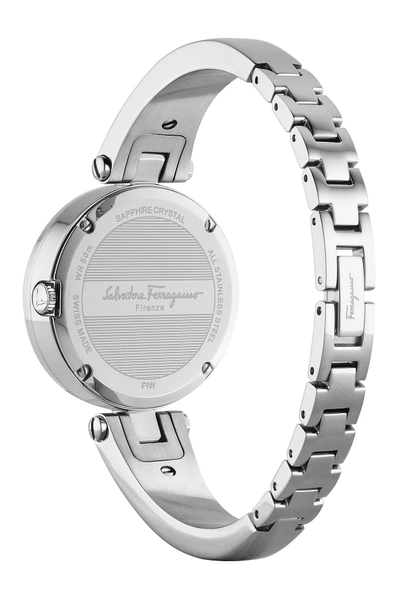 Shop Ferragamo Women's Gilio Bangle Watch, 32mm In Stainless Steel