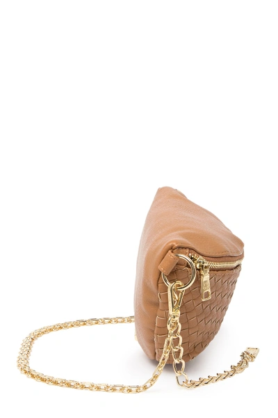 Shop Steve Madden Mandie Woven Belt Bag In Tan