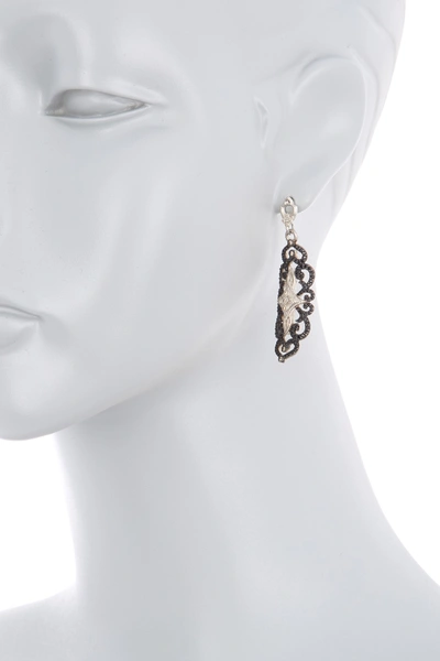 Shop Armenta New World Sterling Silver Crilvelli Pave Drop Earrings