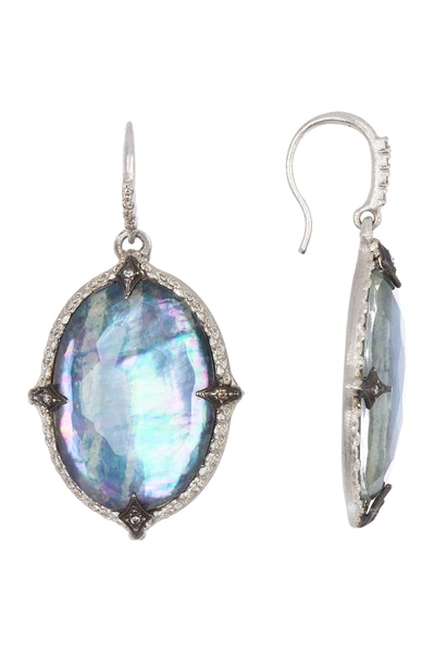 Shop Armenta New World Large Pointed Oval Drop Earrings