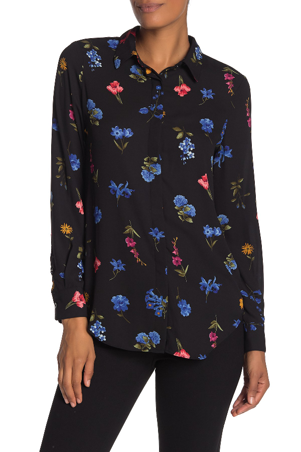 tahari long sleeve tee