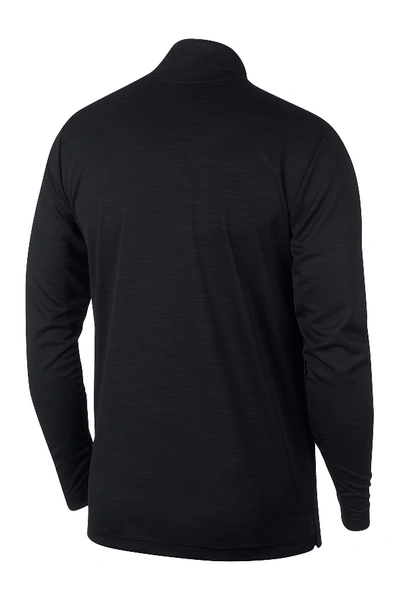 Shop Nike Superset Dri-fit Quarter Zip Training Pullover In 010 Black/mtlc Hematite
