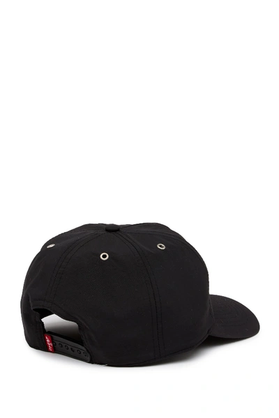 Shop Levi's Patched Nylon Baseball Cap In Black