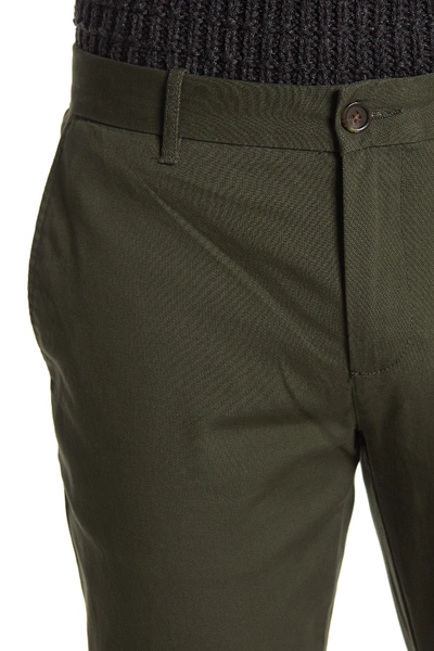 Shop Original Penguin Solid Dobby Chino Pants In Forest Night