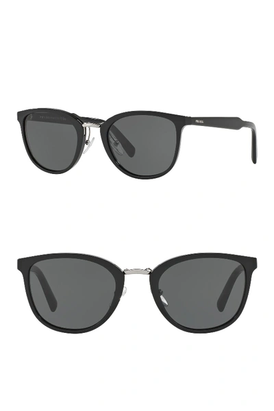 Shop Prada Phantos 52mm Oversized Sunglasses In Black