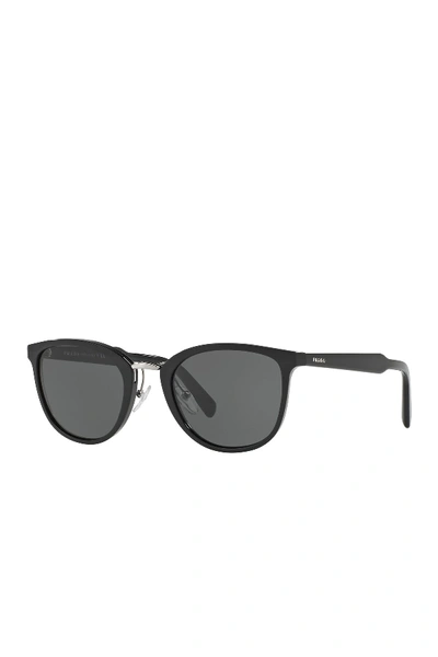 Shop Prada Phantos 52mm Oversized Sunglasses In Black