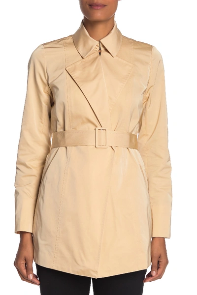 Shop Lafayette 148 Hadley Trench Coat In Honeynut