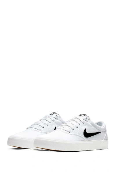 Shop Nike Sb Charge Slr Sneaker In 101 White/black