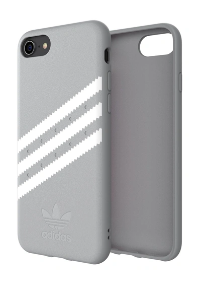 Shop Adidas Originals Grey Moulded Suede Iphone 6/6s/7/8 Case