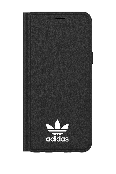 Shop Adidas Originals Black/white Logo Booklet Samsung Galaxy S9 Case