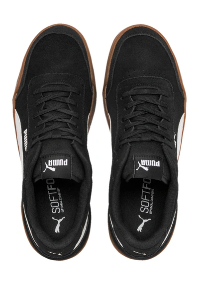 Shop Puma Caracal Suede Sneaker In Black