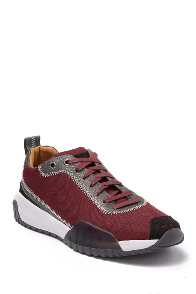 Shop Hugo Boss Storm Runner Sneaker In Dk Rd