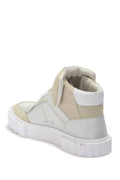 Shop Hugo Boss Edge High Top Sneaker In Lt Pstl/gy