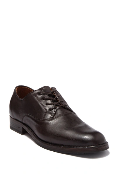 Shop John Varvatos Leather Derby In Wood Brown