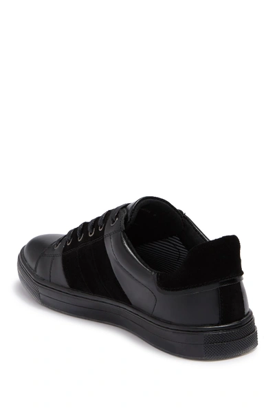 Shop Badgley Mischka Finley Leather & Suede Sneaker In Black