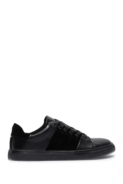 Shop Badgley Mischka Finley Leather & Suede Sneaker In Black