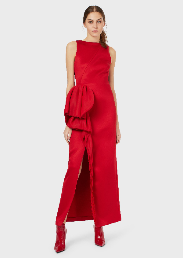 emporio armani red dress