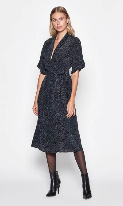 Shop Equipment Anitone Silk Dress In Foret Nuit Multi