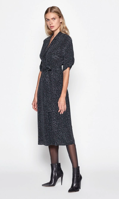Shop Equipment Anitone Silk Dress In Foret Nuit Multi