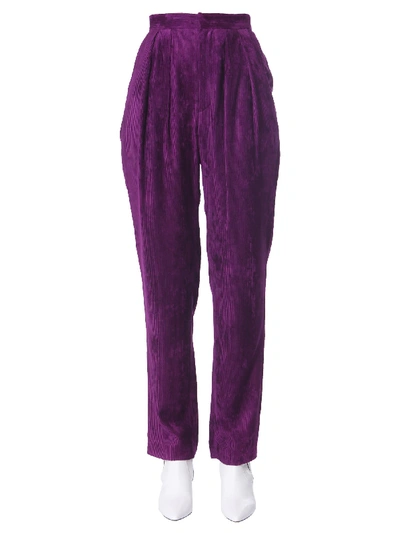 Shop Isabel Marant Fany Trousers In Viola