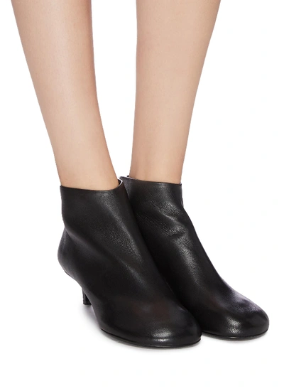 Shop Jil Sander Kitten Heel Ankle Boots