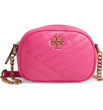Shop Tory Burch Kira Camera Bag - Pink In Crazy Pink