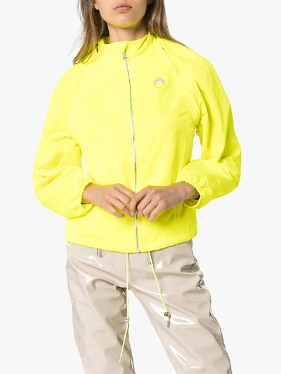 Shop Marine Serre Fluorescent Track Jacket In Yellow