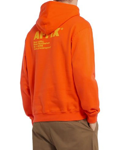 Shop Affix Hooded Sweatshirt In Orange