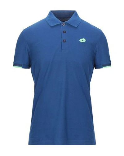 Shop Lotto Polo Shirt In Dark Blue