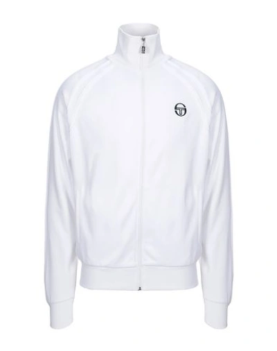 Shop Sergio Tacchini Sweatshirt In White