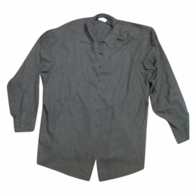 Pre-owned Laurence Dolige Abito Camicia In Grey