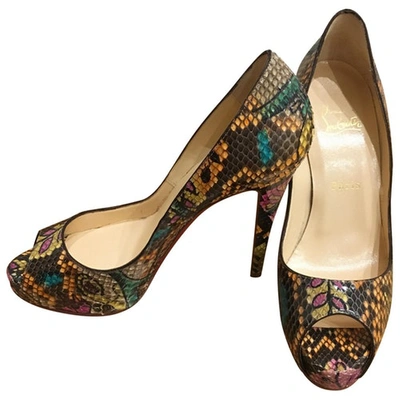 Pre-owned Christian Louboutin Pumps In Exotenleder In Andere