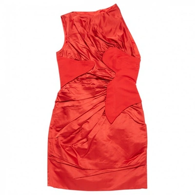 Pre-owned Marios Schwab Mid-length Dress In Red