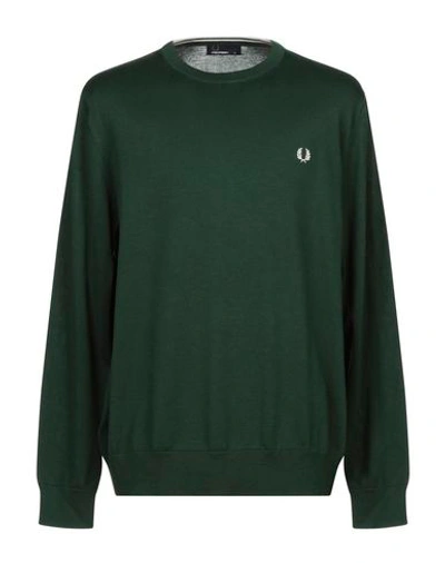 Shop Fred Perry Sweaters In Dark Green