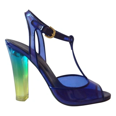 Pre-owned Sergio Rossi Sandals In Blue