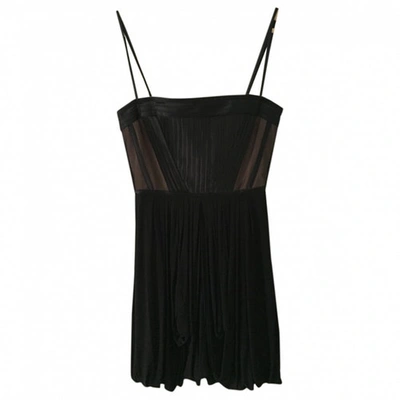 Pre-owned Bcbg Max Azria Mini Dress In Black