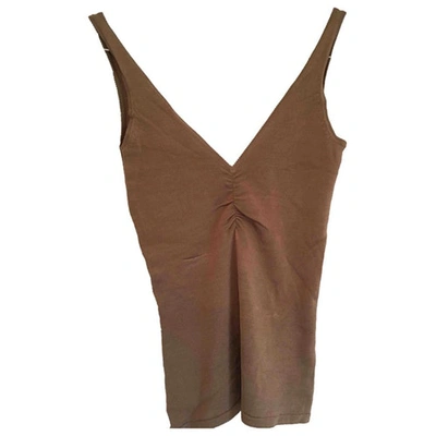 Pre-owned Elie Tahari Tunic In Khaki