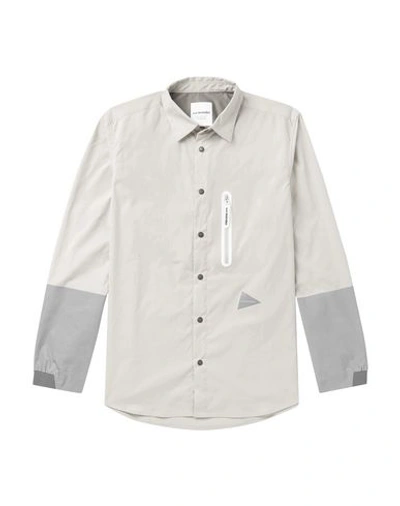 Shop And Wander Solid Color Shirt In Light Grey