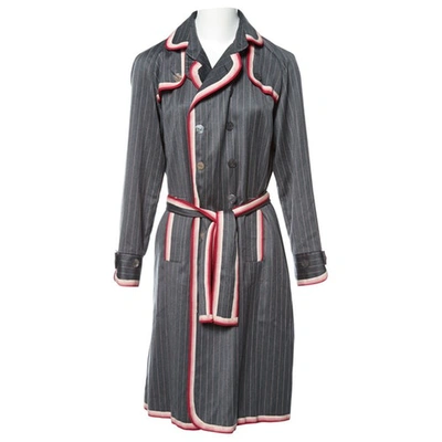 Pre-owned Alexis Mabille Trench Coat In Grey