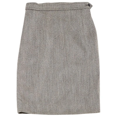 Pre-owned Saint Laurent Mid-length Skirt In Grey