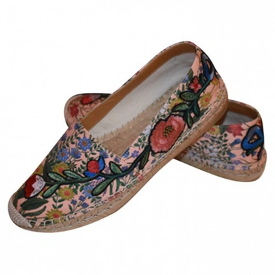 Pre-owned Gucci Cloth Flats In Multicolour